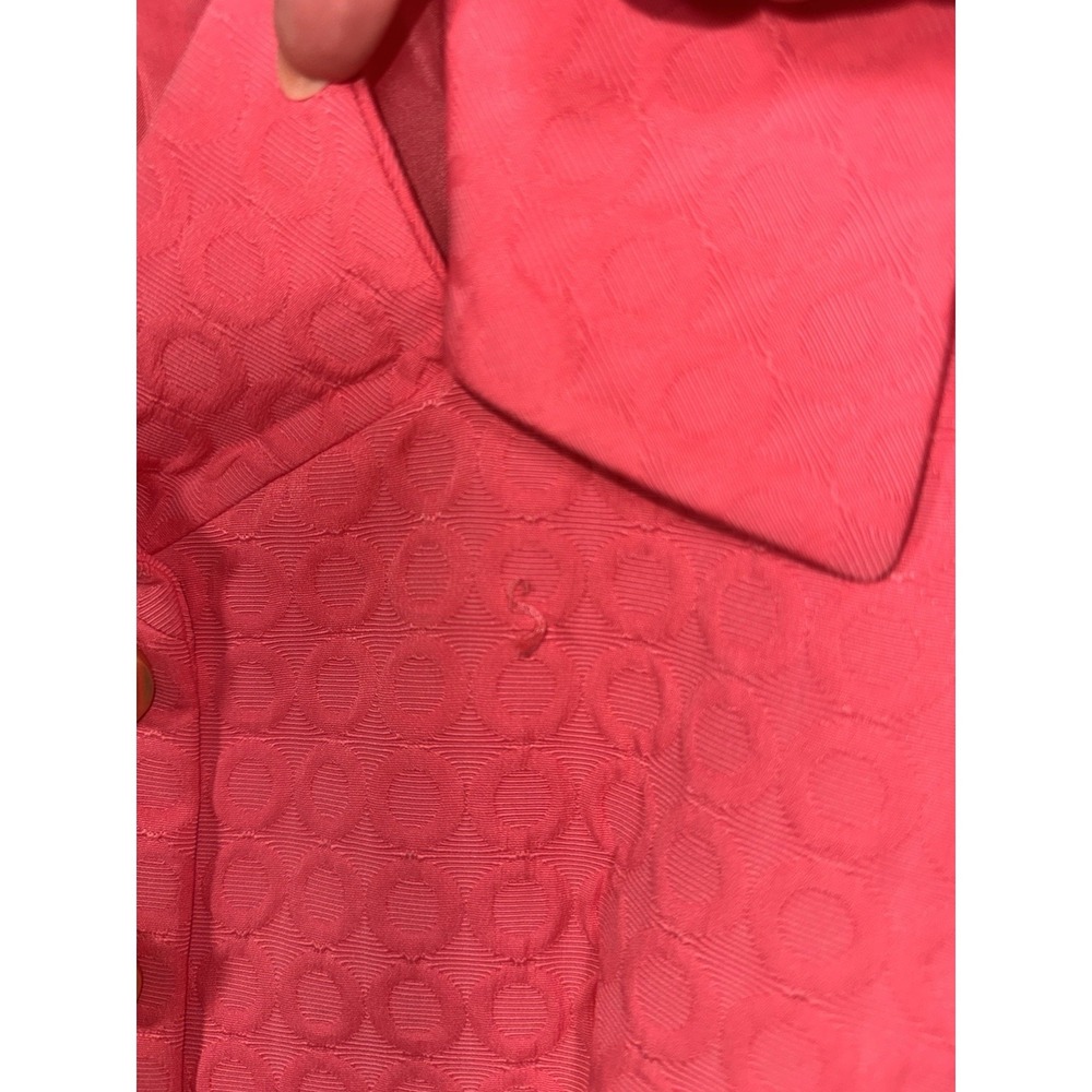 Tahari Arthur S Levine Coral Suit Blazer Skirt Set Women's Sz 12 Career - Picture 11 of 16